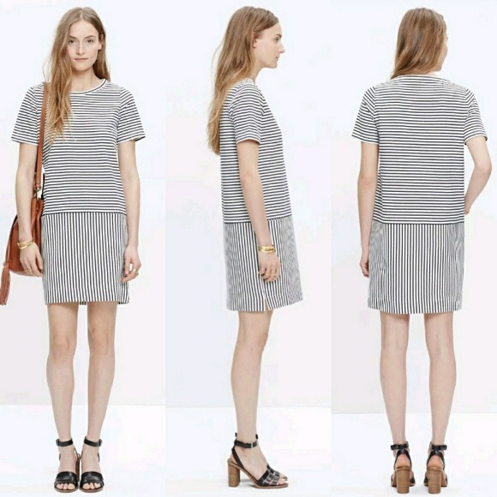 Madewell dockside striped t-shirt dress